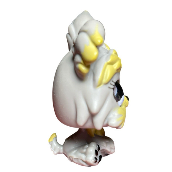 Littlest Pet Shop LPS Authentic #883 Yorkshire Yorkie Dog Purple Glass Eyes - Picture 6 of 10